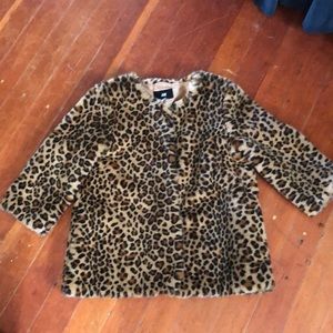 Leopard print coat